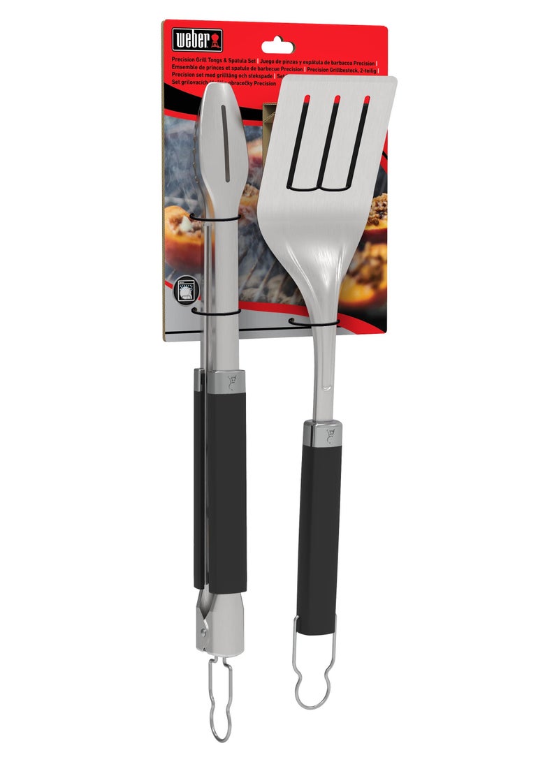Weber Precision Tongs And Spatula Set